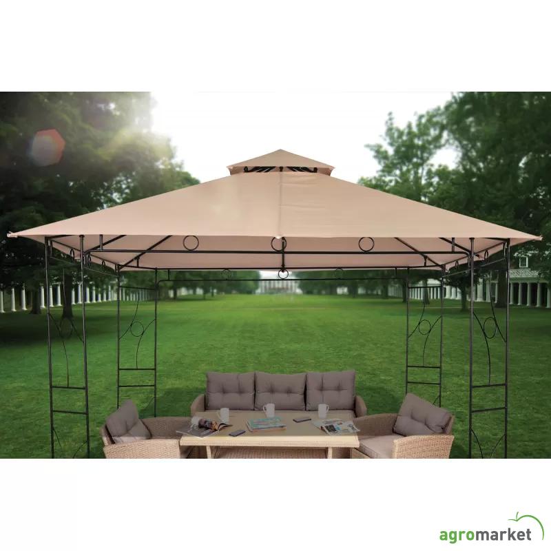 Metalna gazebo tenda – bež Panama