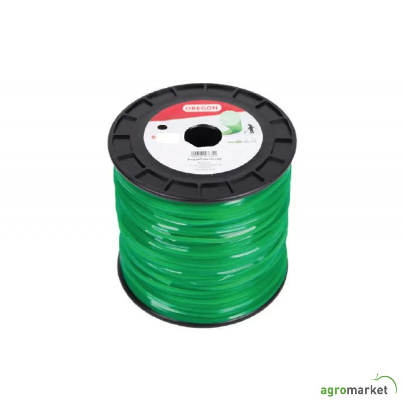 69-416 Silk za trimer, kockasti zelen 2.4mm x 375m 