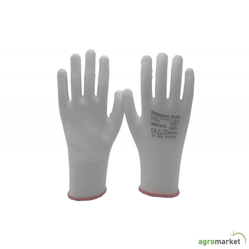 Rukavice Bomber Light White 8 extra